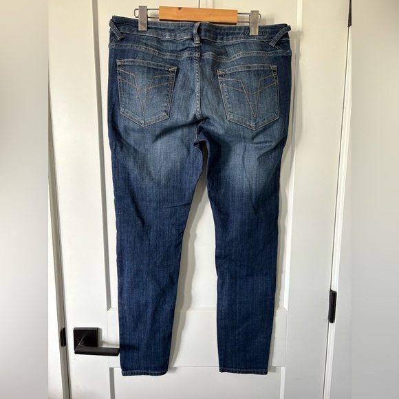 Vigoss Dark Blue Distressed Skinny Jeans - Picture 3 of 7